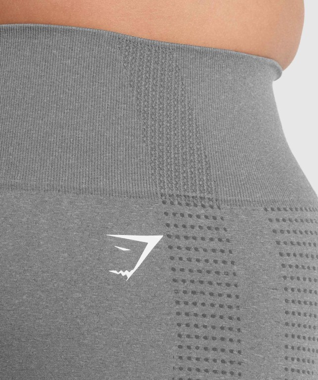 Gymshark Vital Seamless 2.0 Şort Kadın Gri | 729-AJXZES