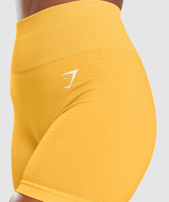 Gymshark Vital Seamless 2.0 Şort Kadın Sarı | 851-EPOVSR