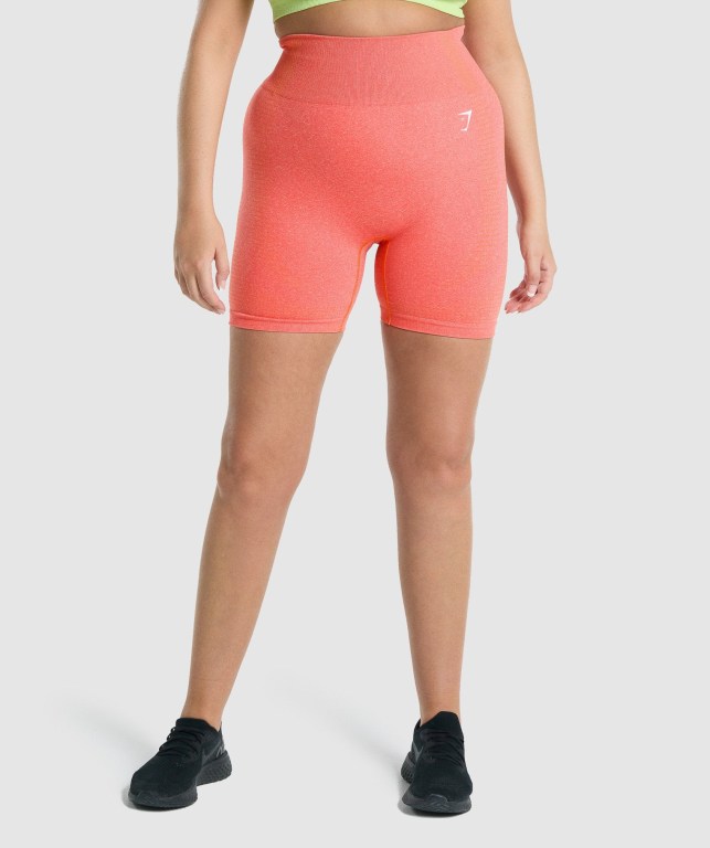 Gymshark Vital Seamless 2.0 Şort Kadın Turuncu | 601-RCZAYO