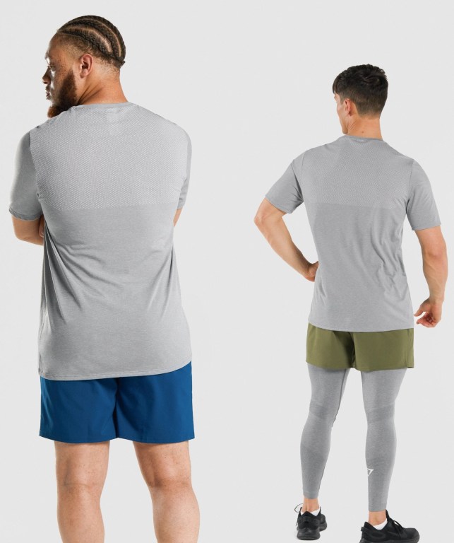 Gymshark Vital Tişört Erkek Gri | 921-EUYLVC