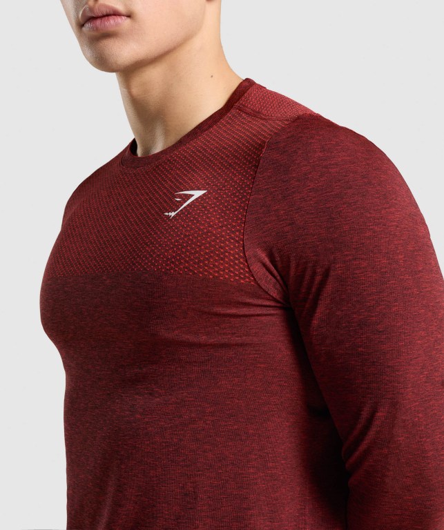 Gymshark Vital Tişört Erkek Kırmızı | 826-ZVXIQA