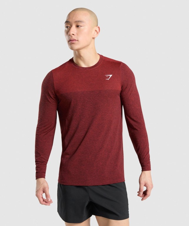 Gymshark Vital Tişört Erkek Kırmızı | 826-ZVXIQA