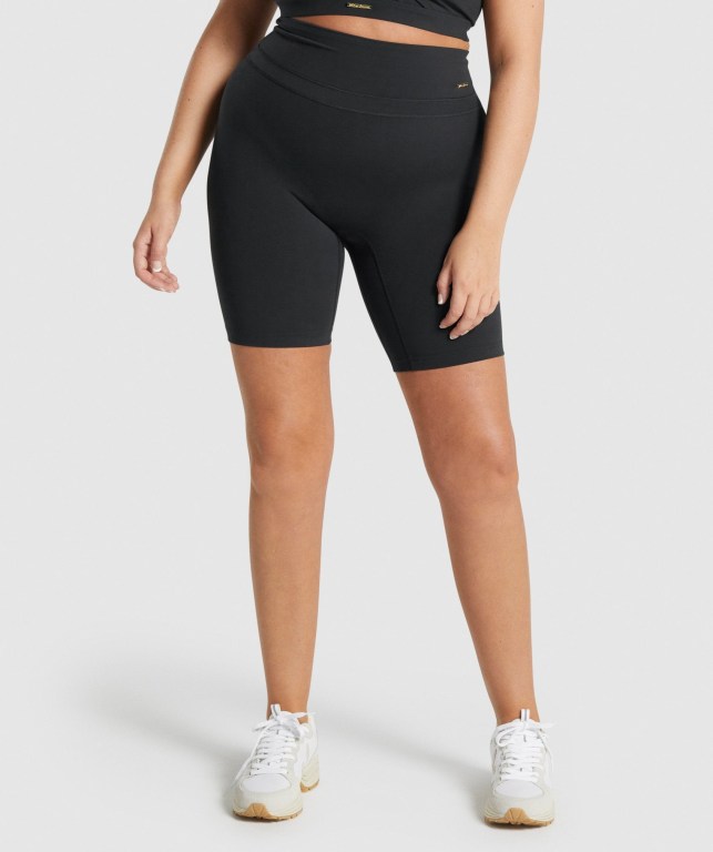 Gymshark Whitney Cycling Şort Kadın Siyah | 327-EMHDNY