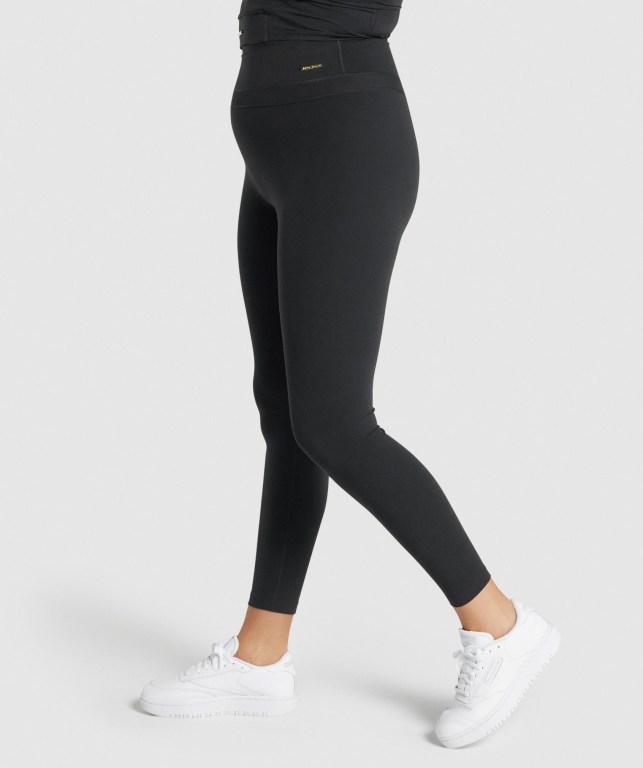 Gymshark Whitney High Rise High Waisted Tayt Kadın Siyah | 456-AGMTHU