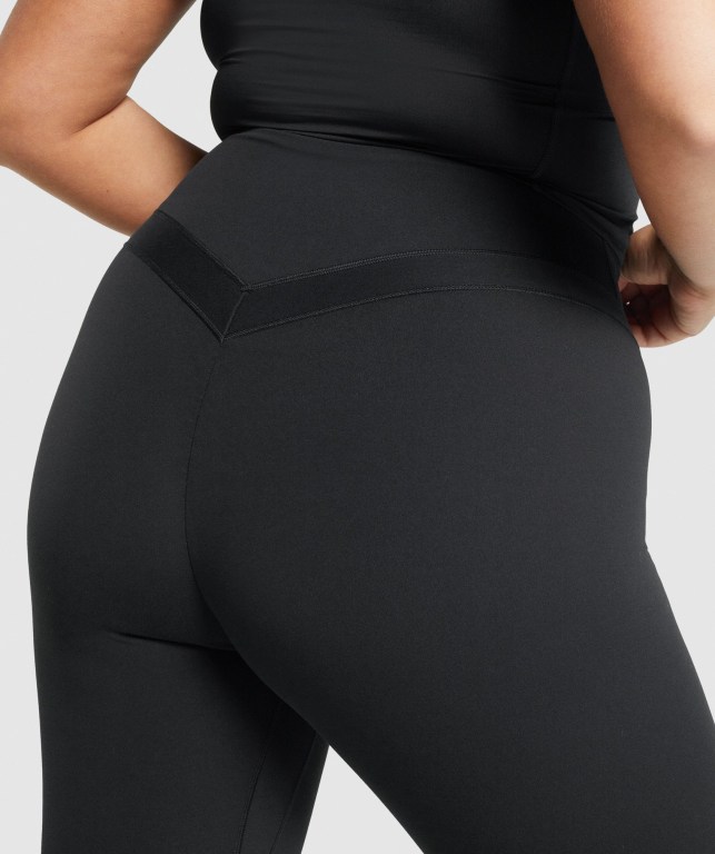 Gymshark Whitney High Rise High Waisted Tayt Kadın Siyah | 456-AGMTHU