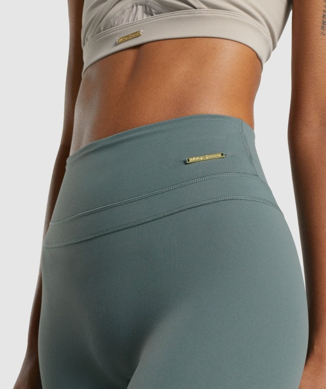 Gymshark Whitney High Rise High Waisted Tayt Kadın Yeşil | 890-VCSBWO