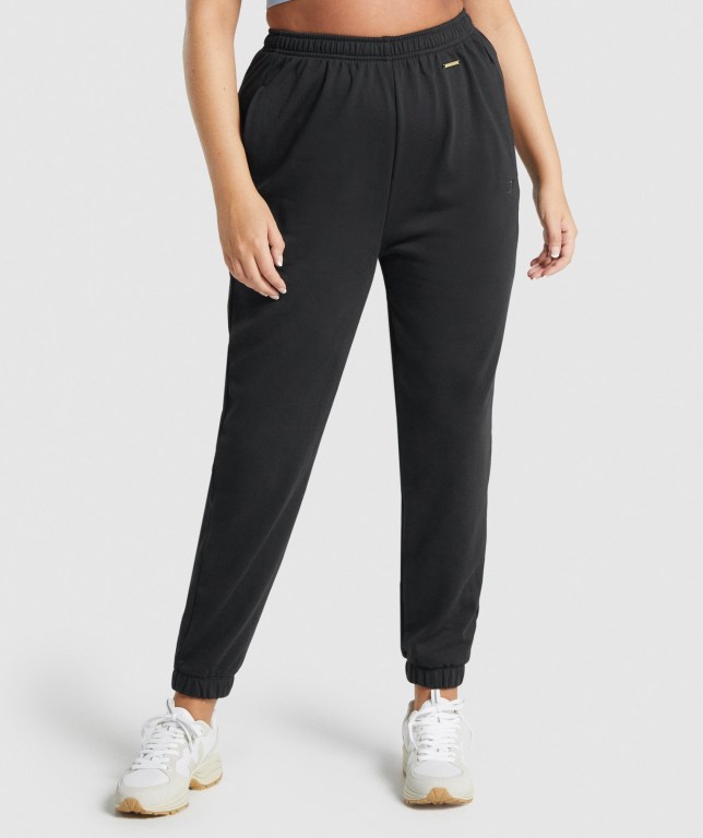 Gymshark Whitney Loose Jogger Pantolon Kadın Siyah | 495-ZJUYGS